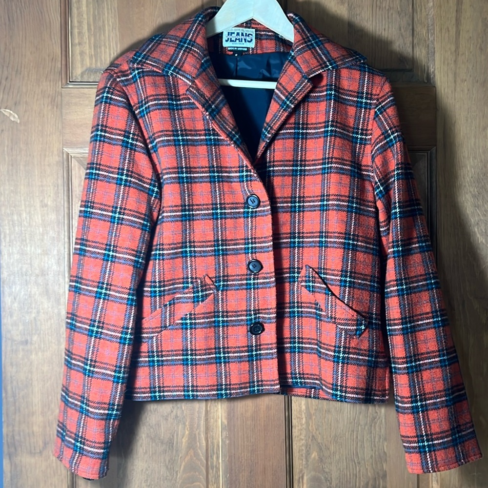 Vintage plaid women’s jacket